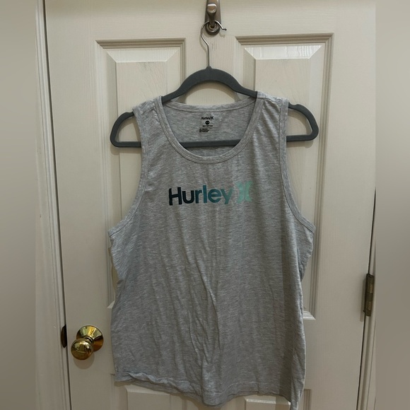 Hurley Heather Gray Tank Top Tee - Picture 1 of 6